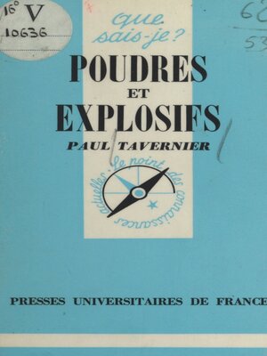 cover image of Poudres et explosifs
